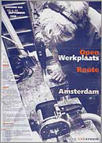 Affiche voor de open werkplaats route